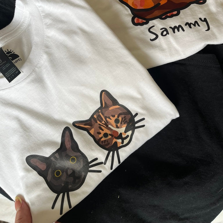 Custom Pet Head T-Shirt