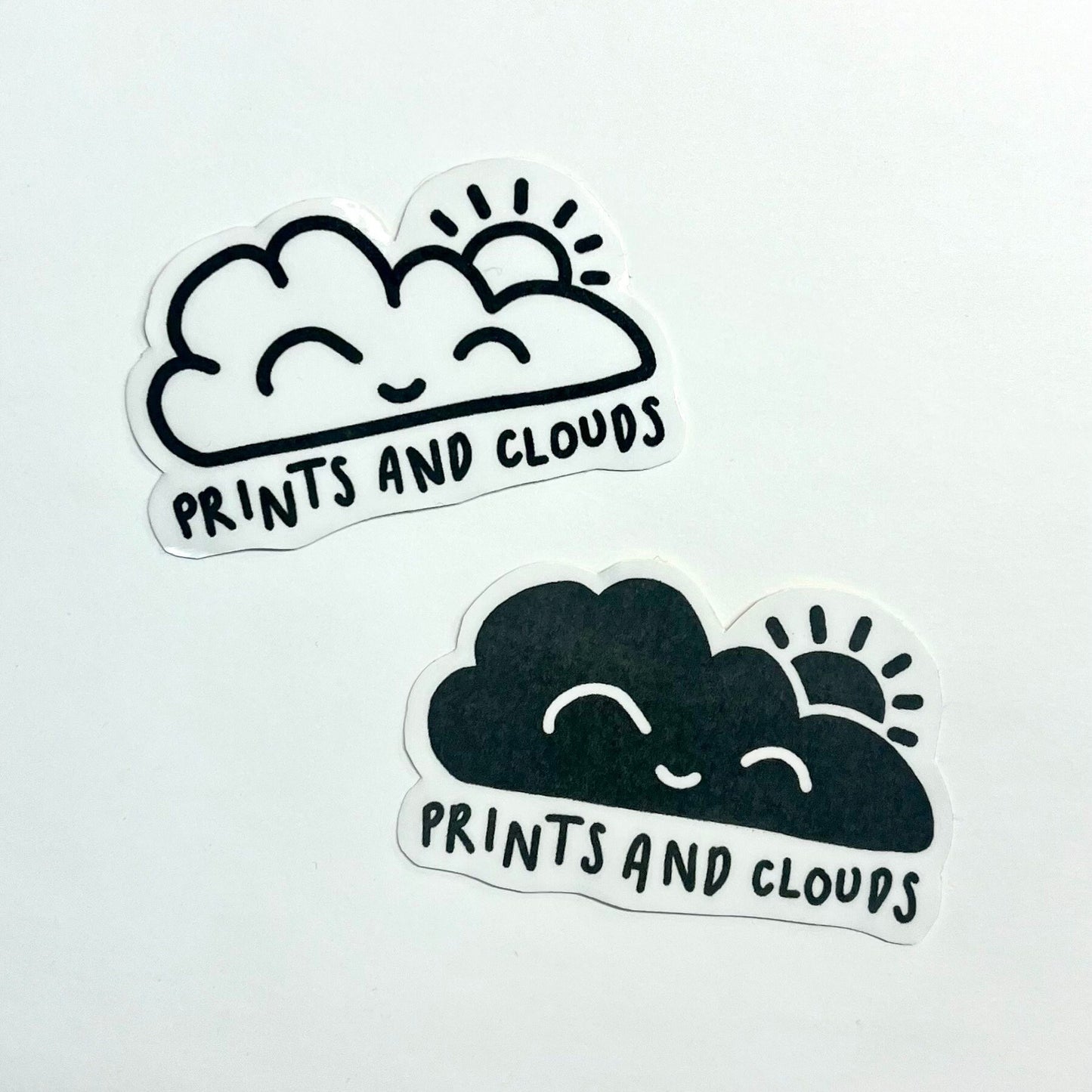 PrintsAndClouds Logo Sticker