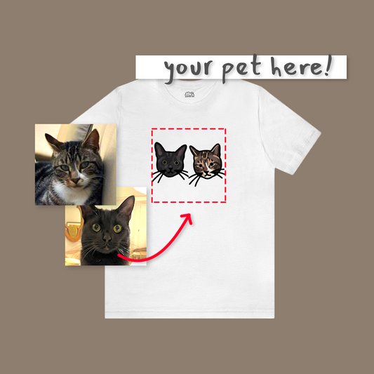 Custom Pet Head T-Shirt