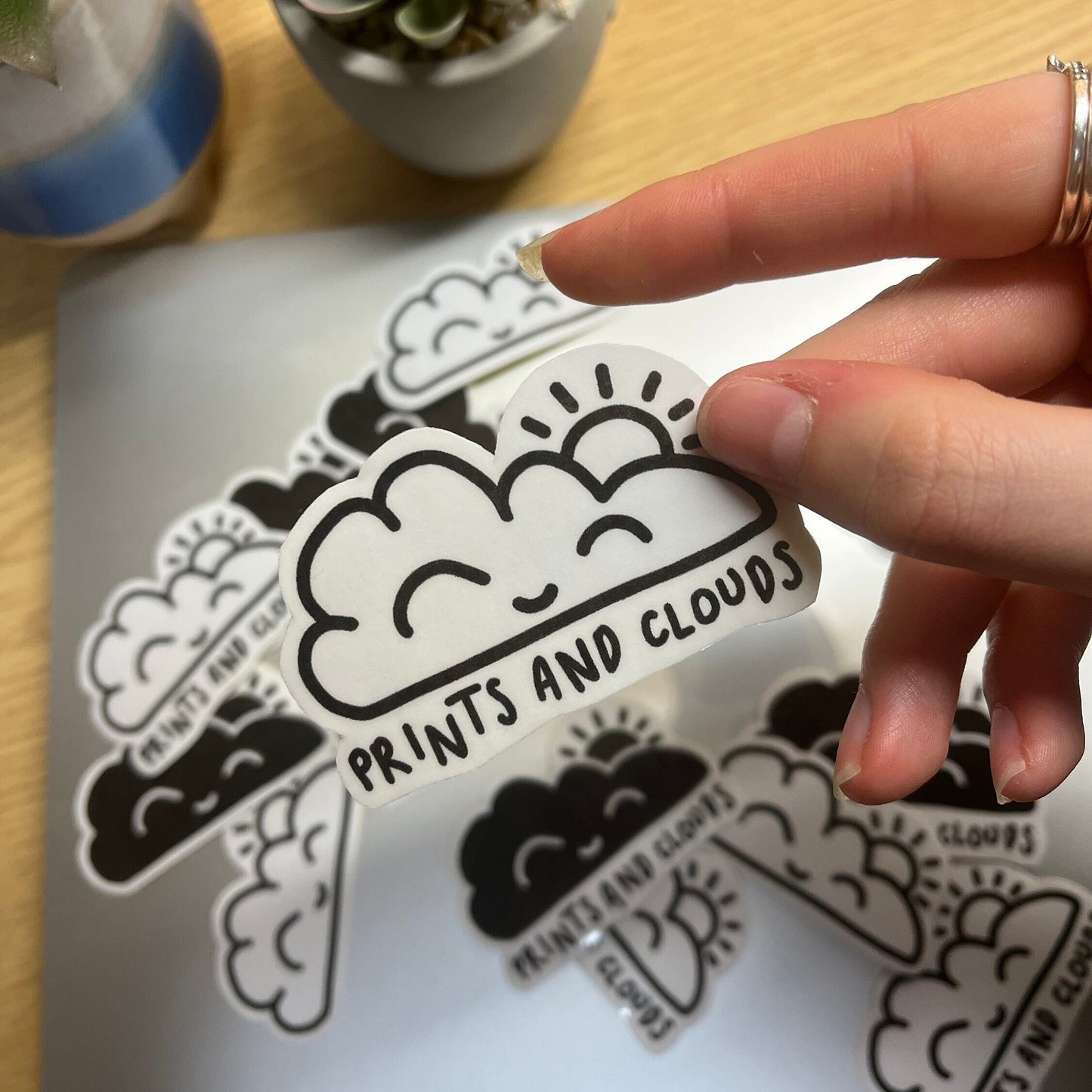 PrintsAndClouds Logo Sticker
