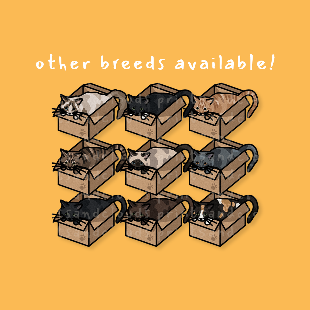 Tuxedo Cat Sitting Sticker