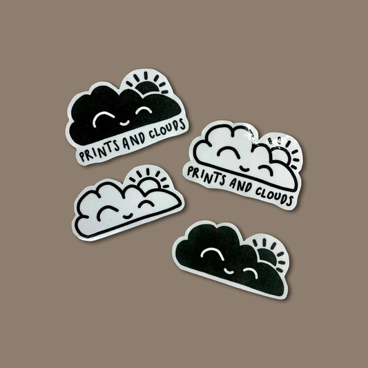 PrintsAndClouds Logo Sticker