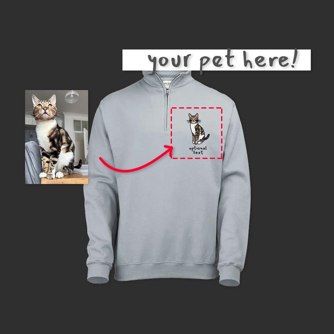 Custom Pet Quarter Zip Sweater