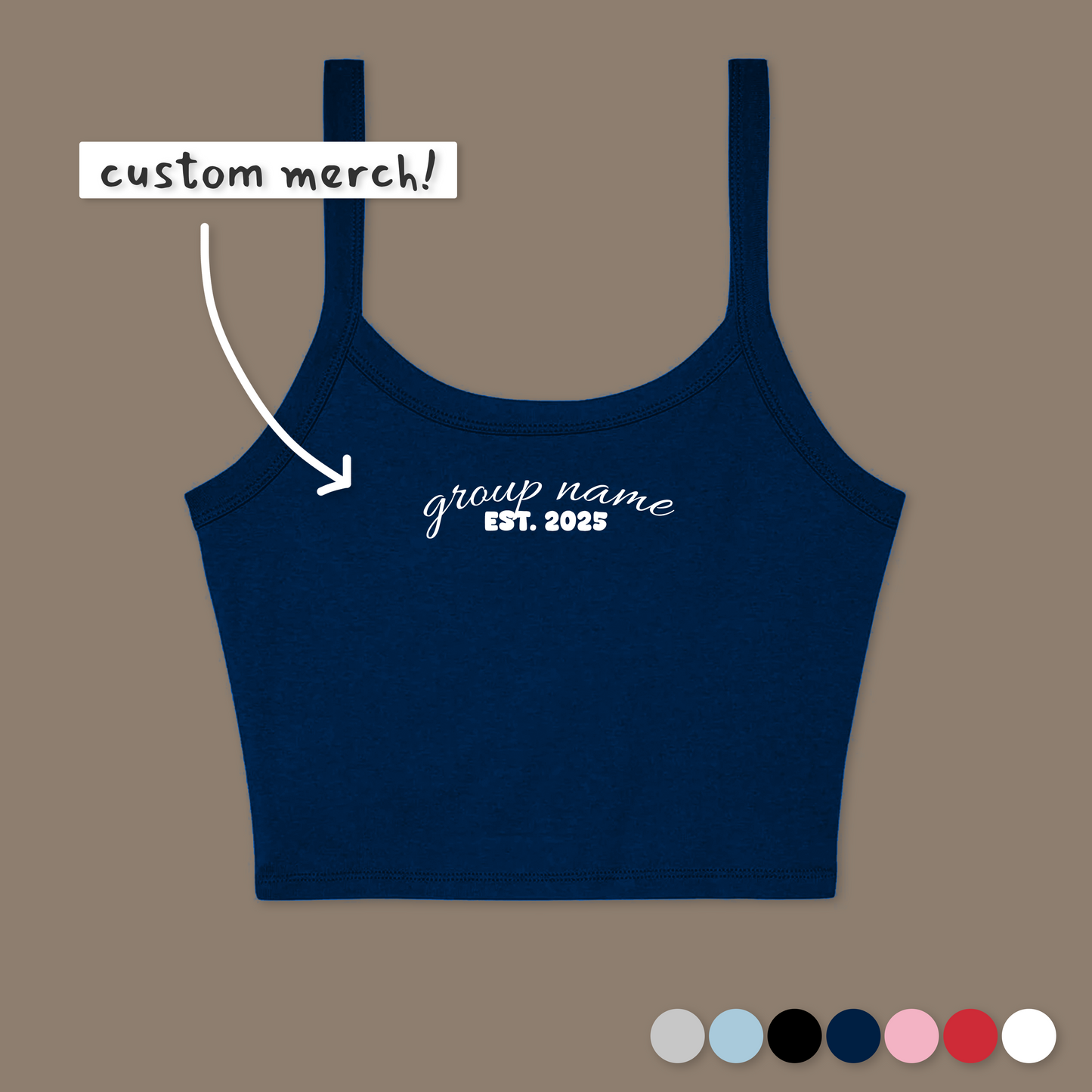 Custom Cropped Vest Top